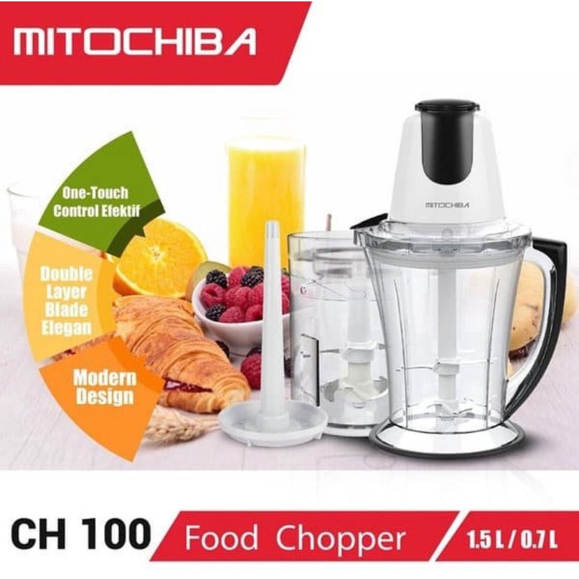 Mitochiba Food Chopper Mito CH 100 Blender daging serbaguna