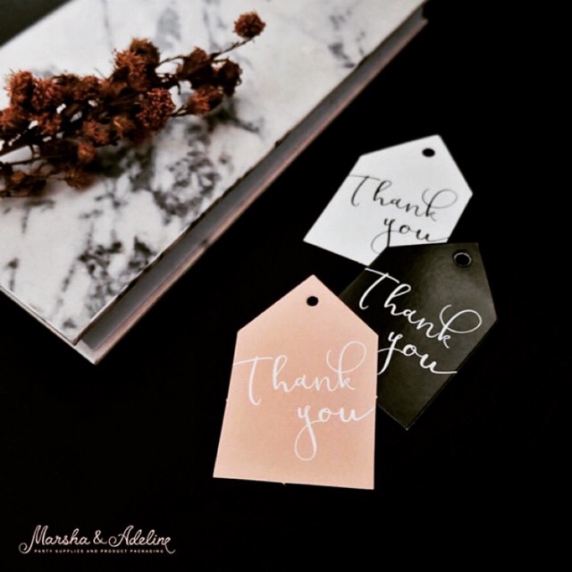 

Thank You Hangtag - 6 varians warna (1 pack isi 100 pcs) Thankyou Hang Tag