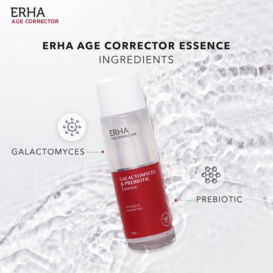 ERHA Age Corrector Galatomyces &amp; Prebiotic Essence 100 ml - Serum Wajah Anti Aging