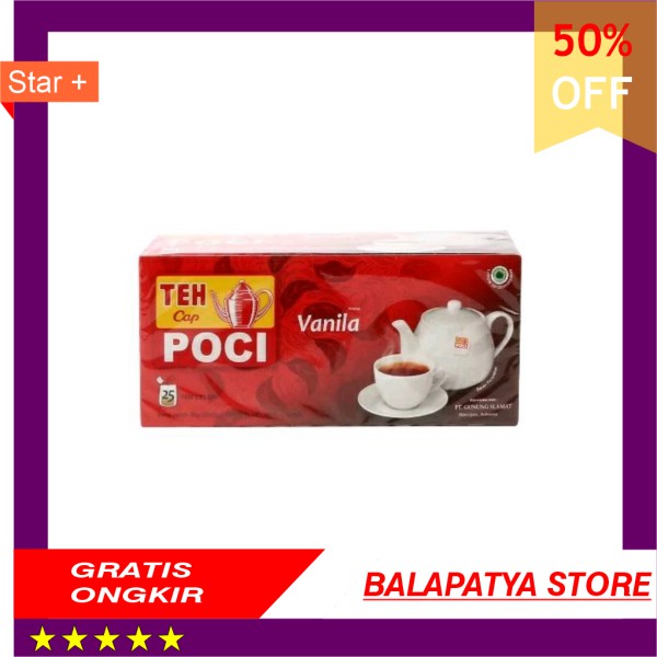 

BEST SELLER !!! teh poci celup poci vanila 25s