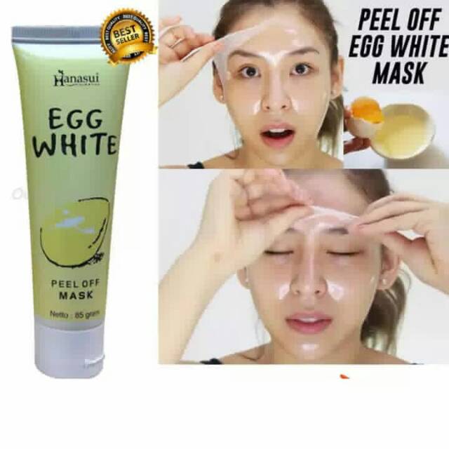 Peel off egg white mask
