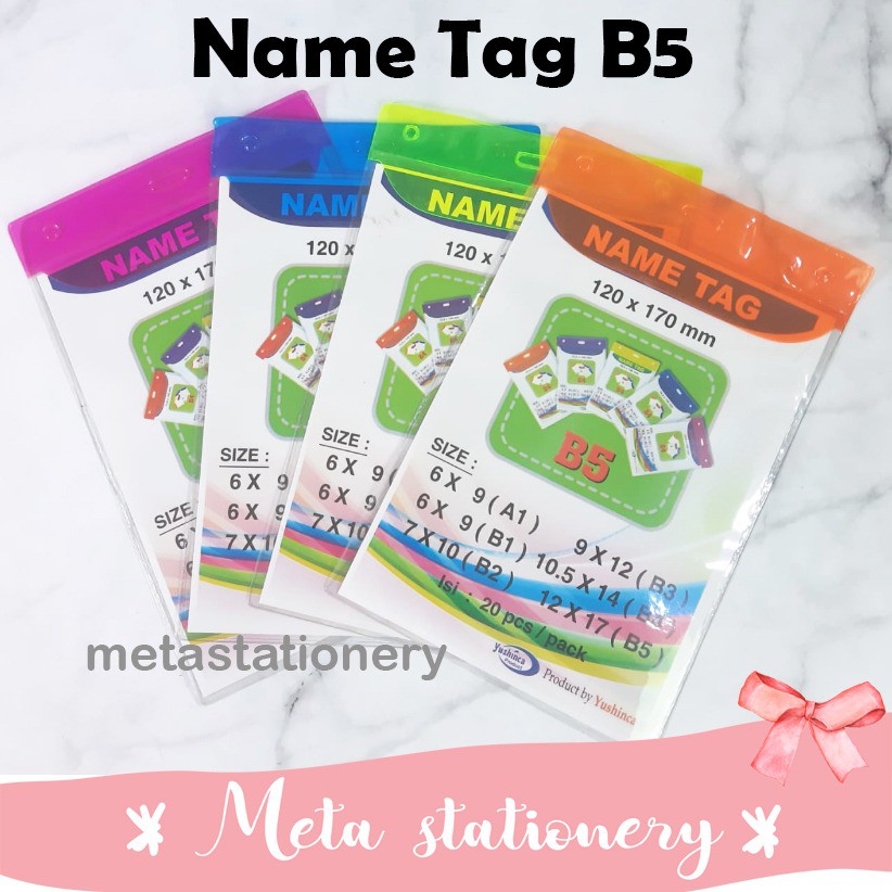 

Name Tag / Tanda Pengenal B5