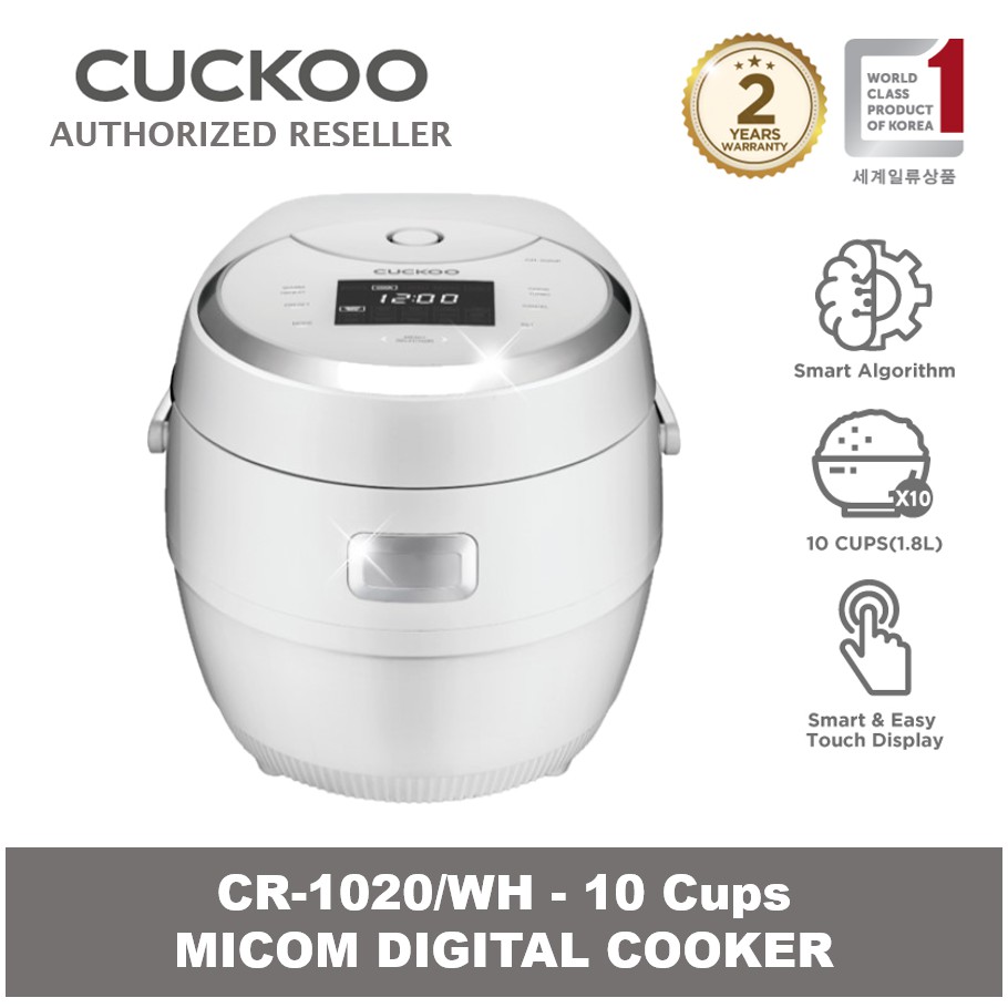 Jual CUCKOO CR-1020F/WH All In One MICOM Digital Rice Cooker, No. 1 In ...