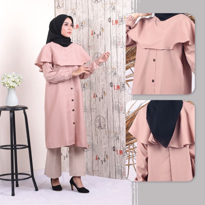 Dress Wanita Syar'i Muslimah Cantik Desain Trendy Kekinian Premium Original