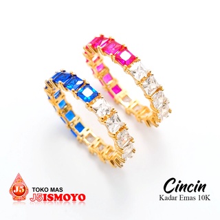 Jual Cincin Emas Sultan Series Square Double Color J5 Ismoyo | Shopee