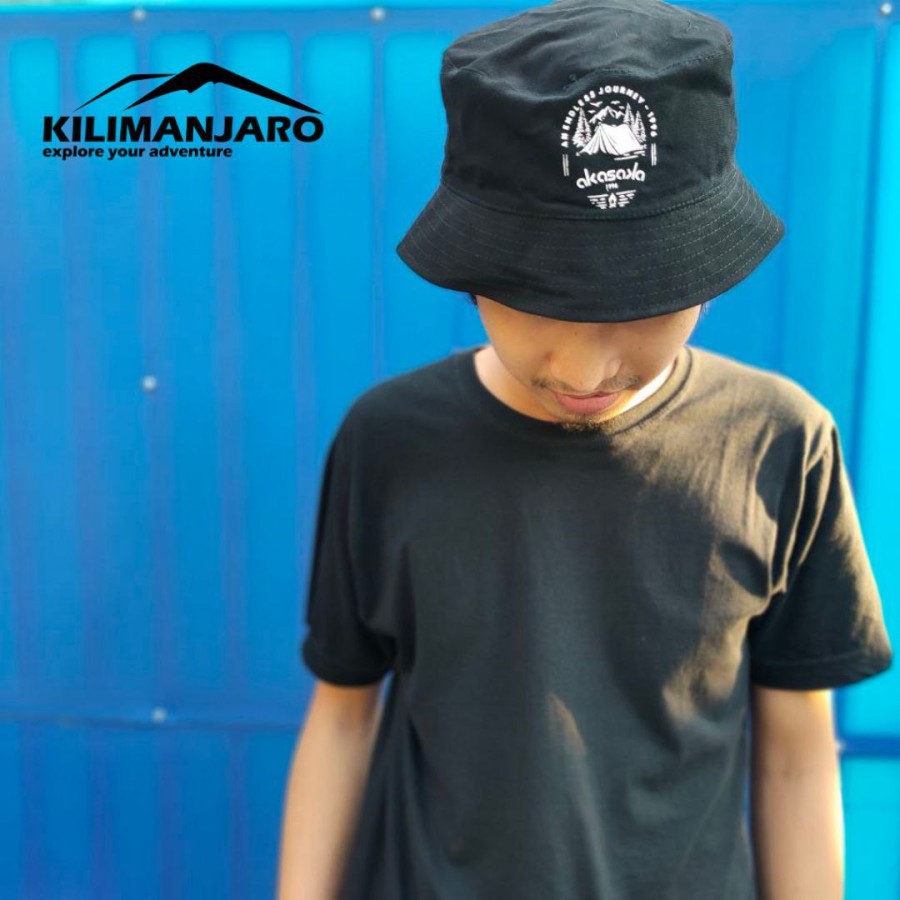 Bucket Hat Pria Wanita Akasaka Rocky Bucket Hat Topi Rimba