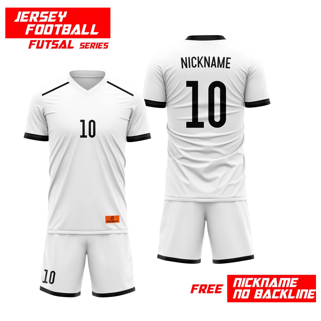 JERSEY FUTSAL BOLA FOOTBALL LIGNE SERIES FULLPRINT REQUEST NAME DAN LOGO