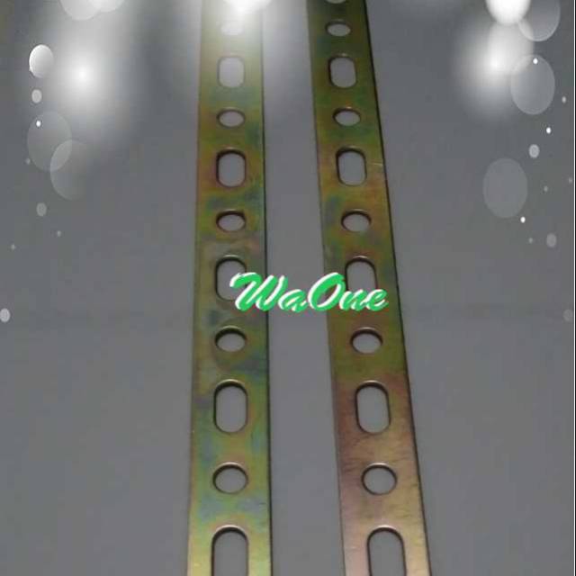 Plat Bolong Serbaguna Chrome Black Kuning Ketebalan 1.5mm 2mm 2.5mm