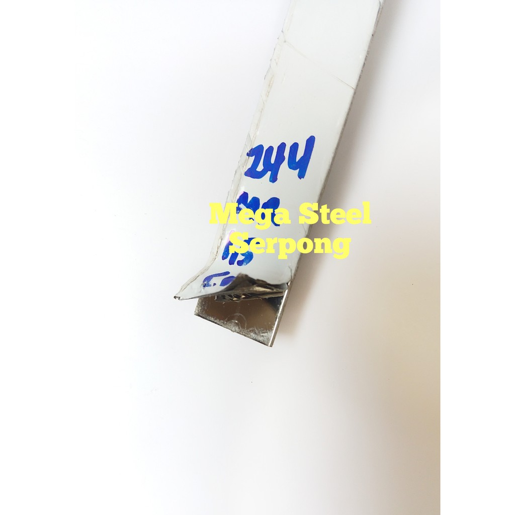 Plat Strip Mirror Stainless Steel Uk. 1.5 cm X 50 cm Tebal 1.2 mm