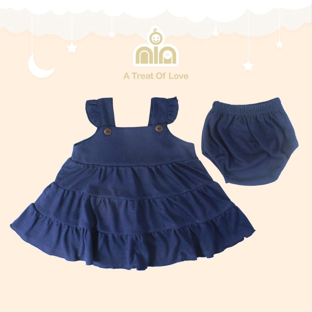 PROMO SALE Dress Bayi Perempuan 3-6 Bulan Dress Nia Daisy