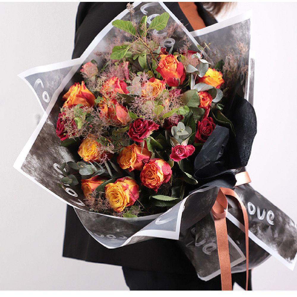 R-flower 20pcs Buket Bunga Flowers Gift Multicolor Kertas Pembungkus Kado