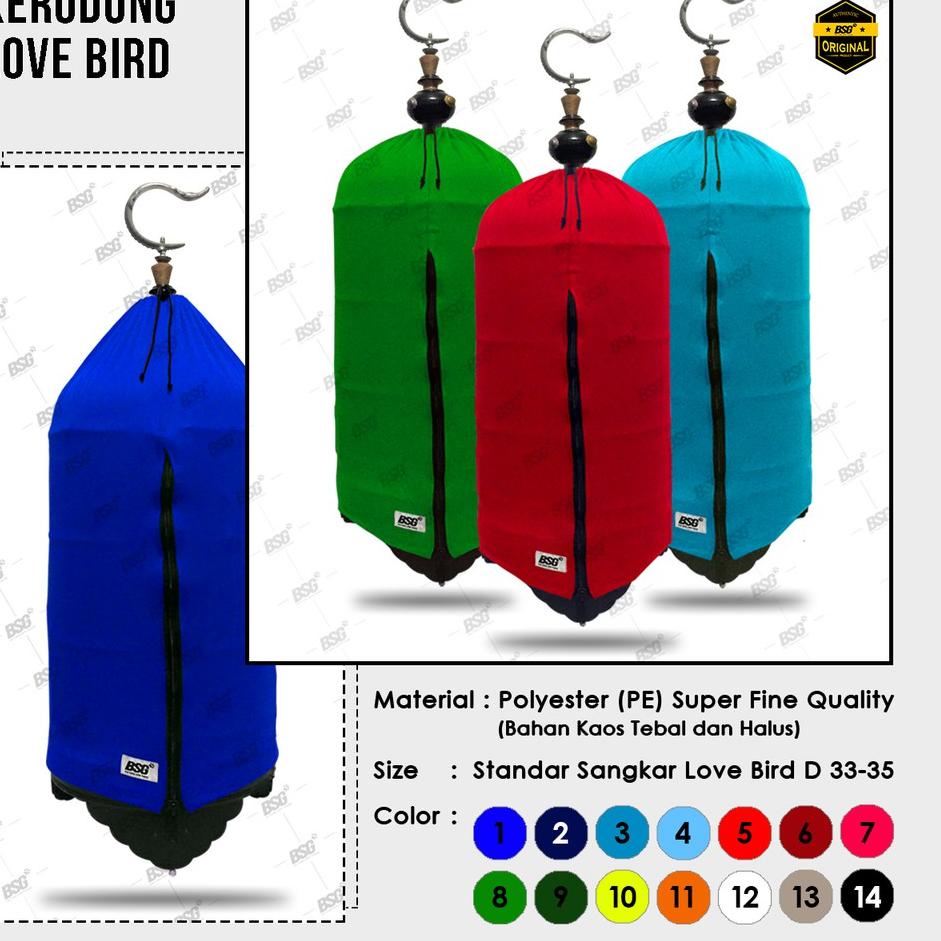 Kerodong Sangkar Burung Love Bird