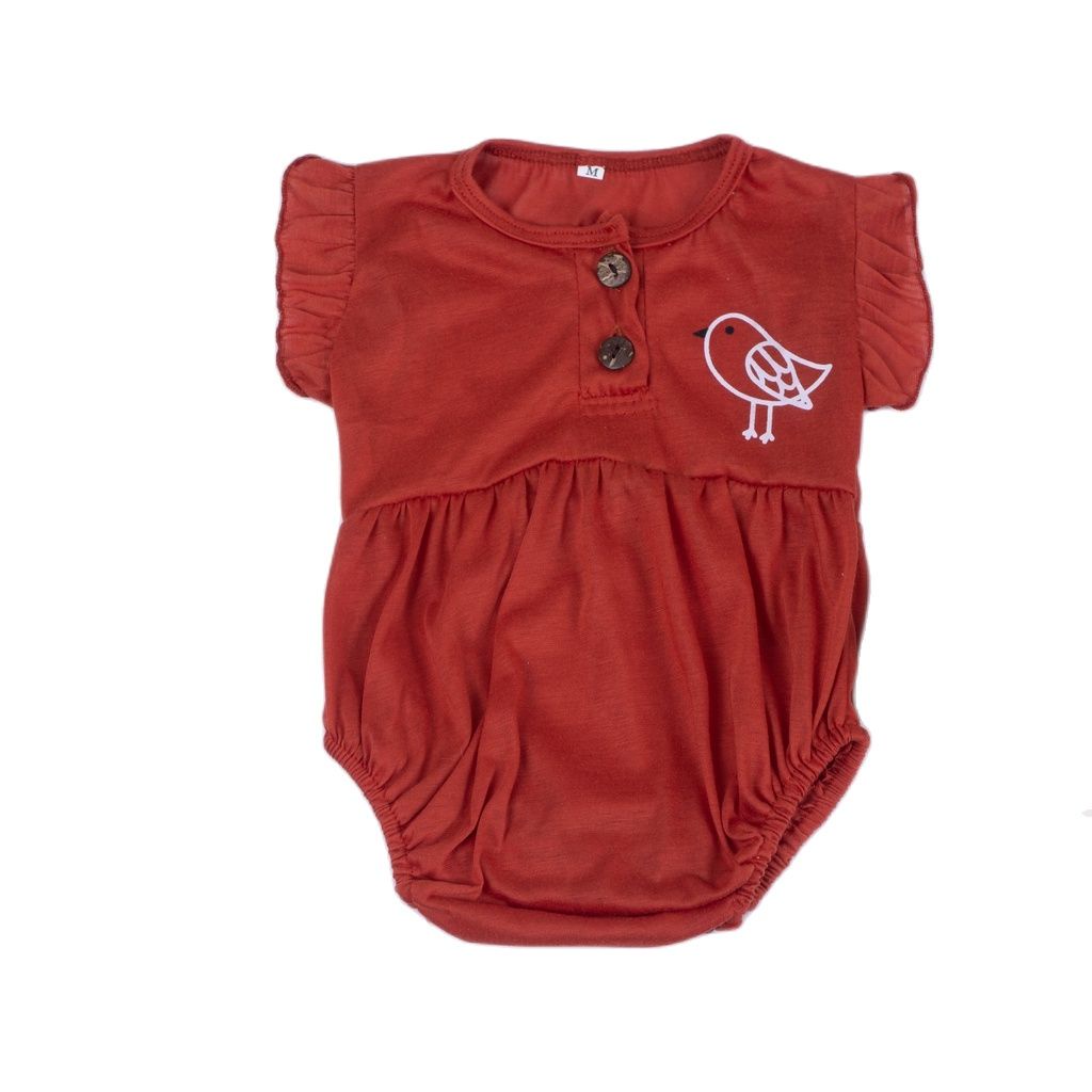 ZASKIYA - Ruffle Romper Baby Jumper Bayi Perempuan Animal Edition 0-2 thn