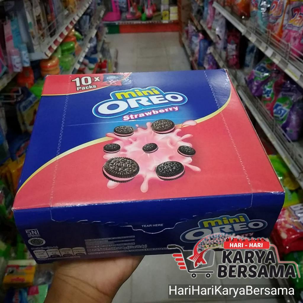 

BISKUIT OREO MINI STRAWBERRY ISI 10 PCS X 20.4GR -PER PACK