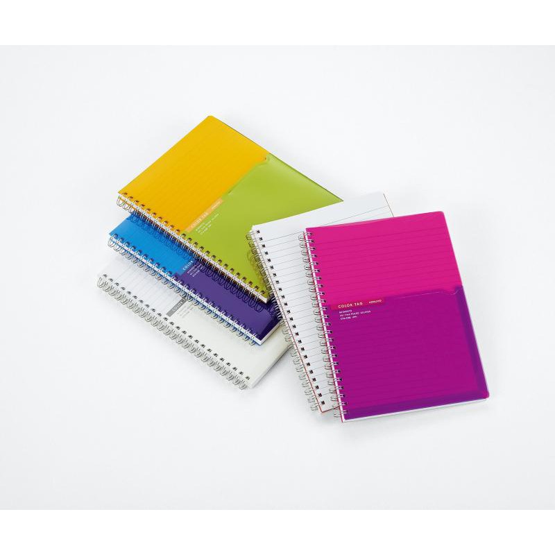 

Kokuyo Twin Ring Notebook Color Tag Bi-COLOR A5