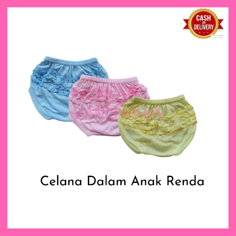 Celana Pop Bayi | Celana Dalam Bayi Renda | Celana Pendek Bayi Perempuan