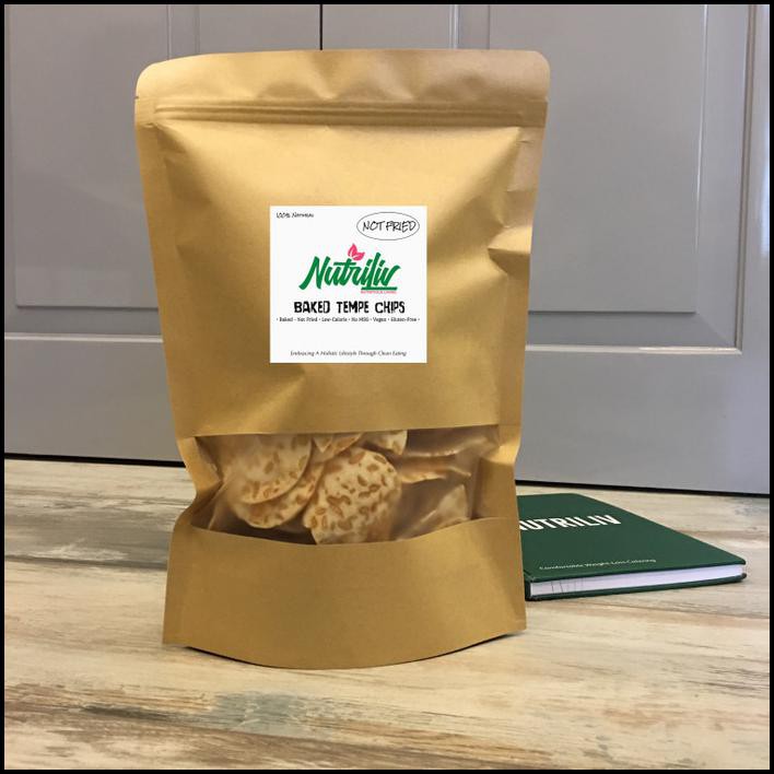 

Buruan Beli - 3 Bungkus Nutriliv Baked Tempe Chips Keripik Tempe Panggang Oven