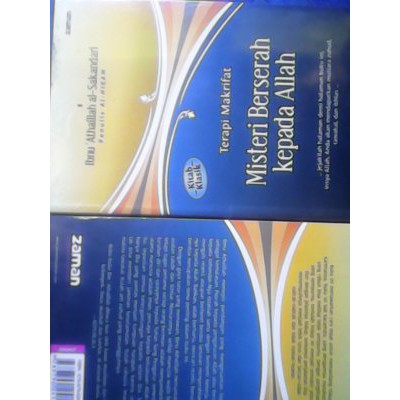 TERAPI MAKRIFAT MISTERI BERSERAH KEPADA ALLAH PENULIS IBNU ATHAILLAH AL SAKANDARI BUKU ANTIK LANGKA