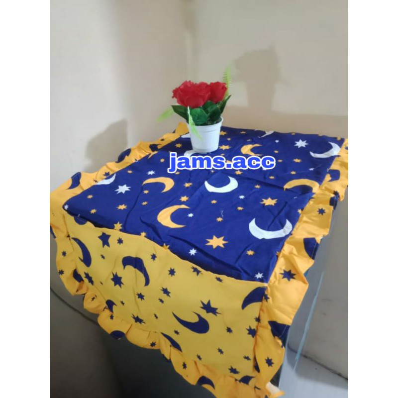 SARUNG KULKAS COVER KULKAS  Karakter Hello Kitty Doraemon Keropy Motif Bunga Shabby ALAS KULKAS MOTIF KARAKTER