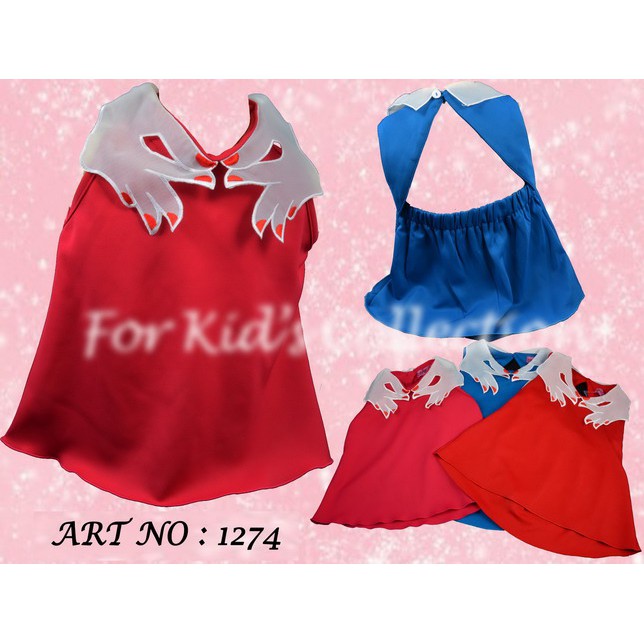 Baju Anak Perempuan Kaos Velvet Model Backless