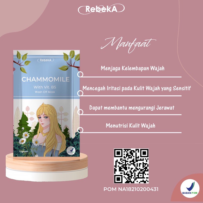 MASKER WAJAH BPOM - PETAL WITH VITAMIN BEADS &amp; EKSLUSIF MASK BY REBEKA BEAUTY