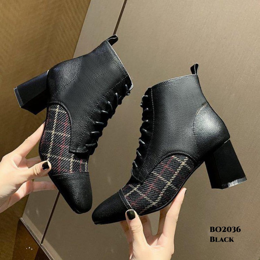 WYN  SEPATU BOOTS WANITA HEELS BO2036