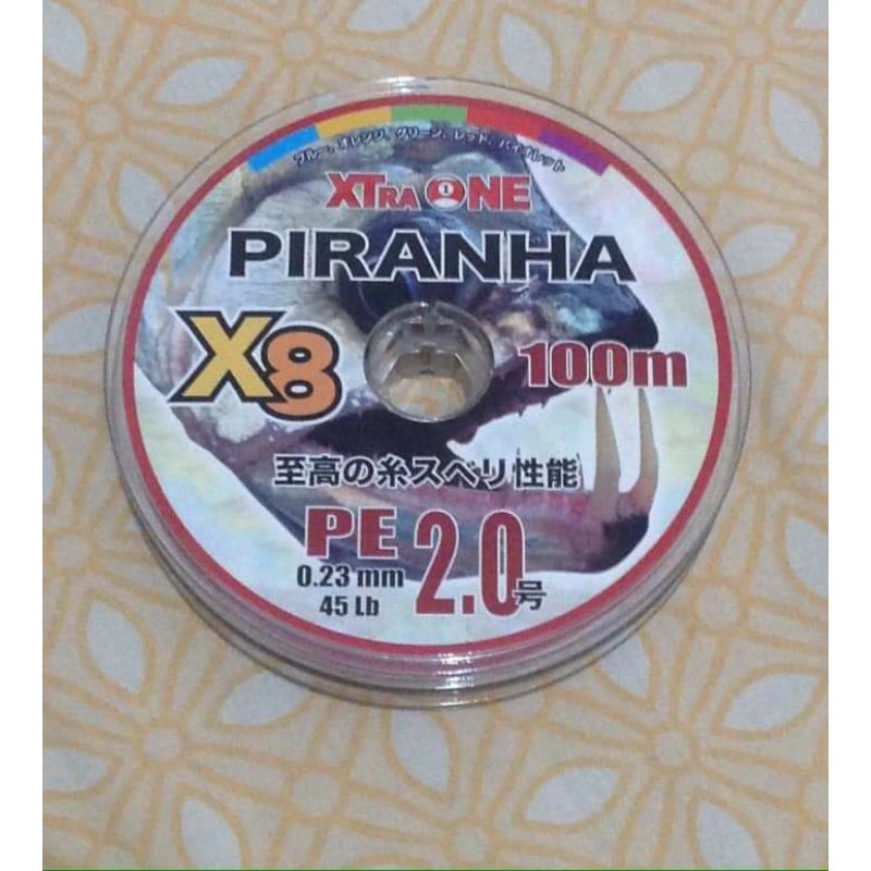 BNIB 200m XtraOne PE 2 Piranha X8