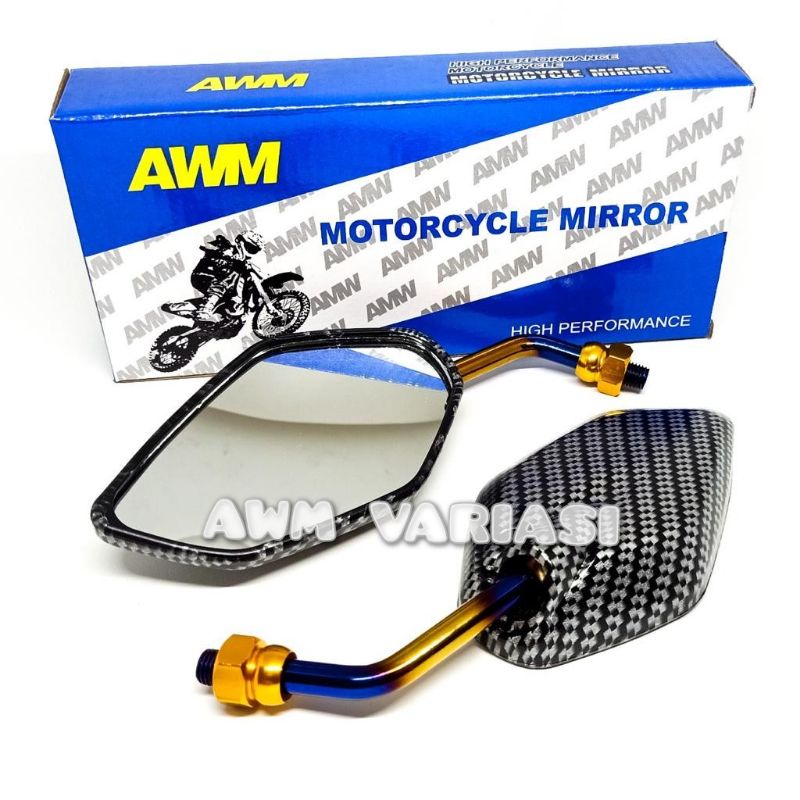 Spion Yamaha Jupiter Karbon Twotone - Spion Mini Karbon Twotone Mio nmax aerox jupiter vega vixion