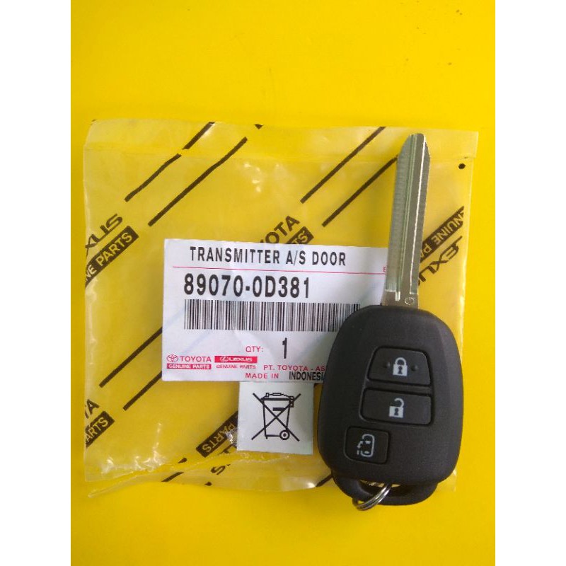 original kunci remote toyota sienta