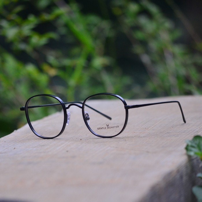 Kacamata Blueray Retro / Anti Radiasi BEST &amp;NEW|2261 Frame Optik|Korean Style - BLUERAY NORMAL