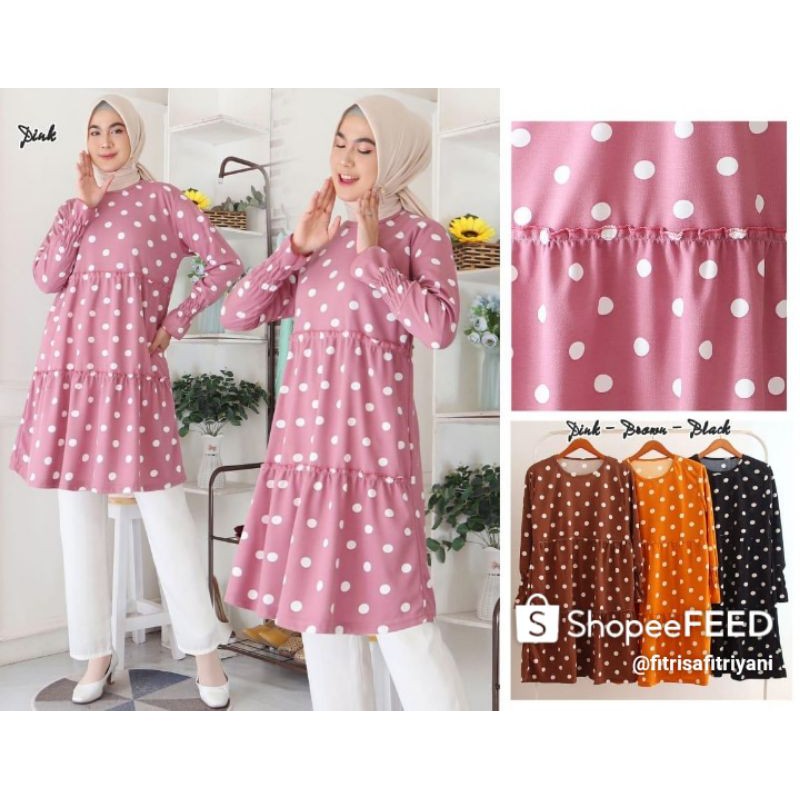 tunik polkadot