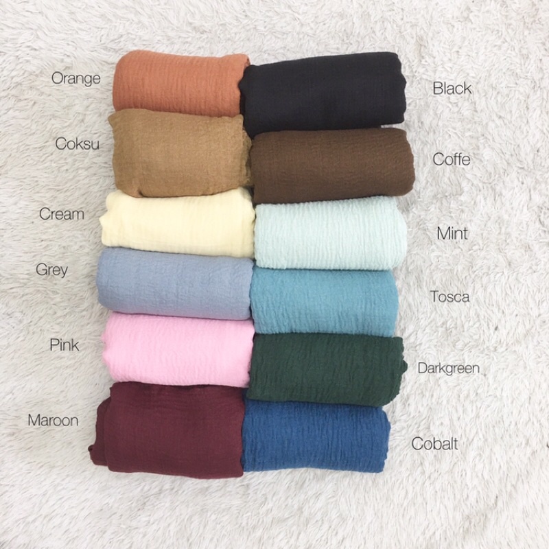 Pashmina Crinkle Shawl Jilbab Hijab