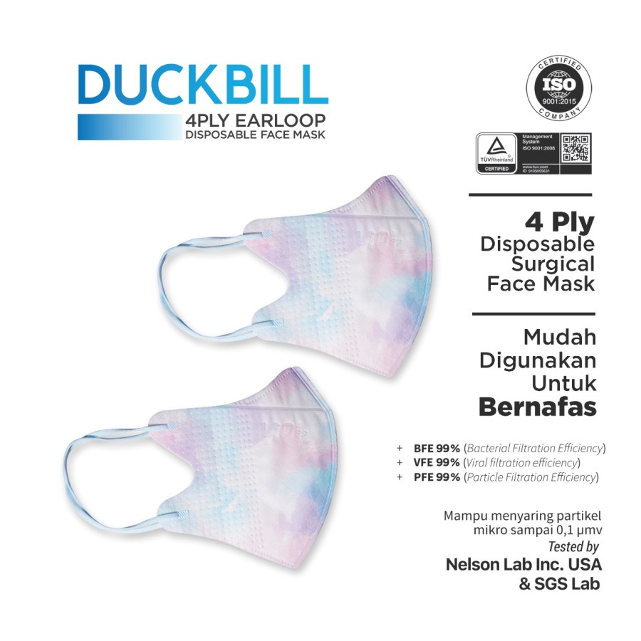 VIO MASKER DUCKBILL 4PLY EARLOOP ISI 3PCS