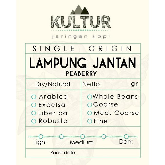 

BIJI KOPI COFFEE BEAN KOPI BUBUK ROBUSTA LAMPUNG JANTAN PEABERRY 500GR - MEDIUM ROAST, BEANS