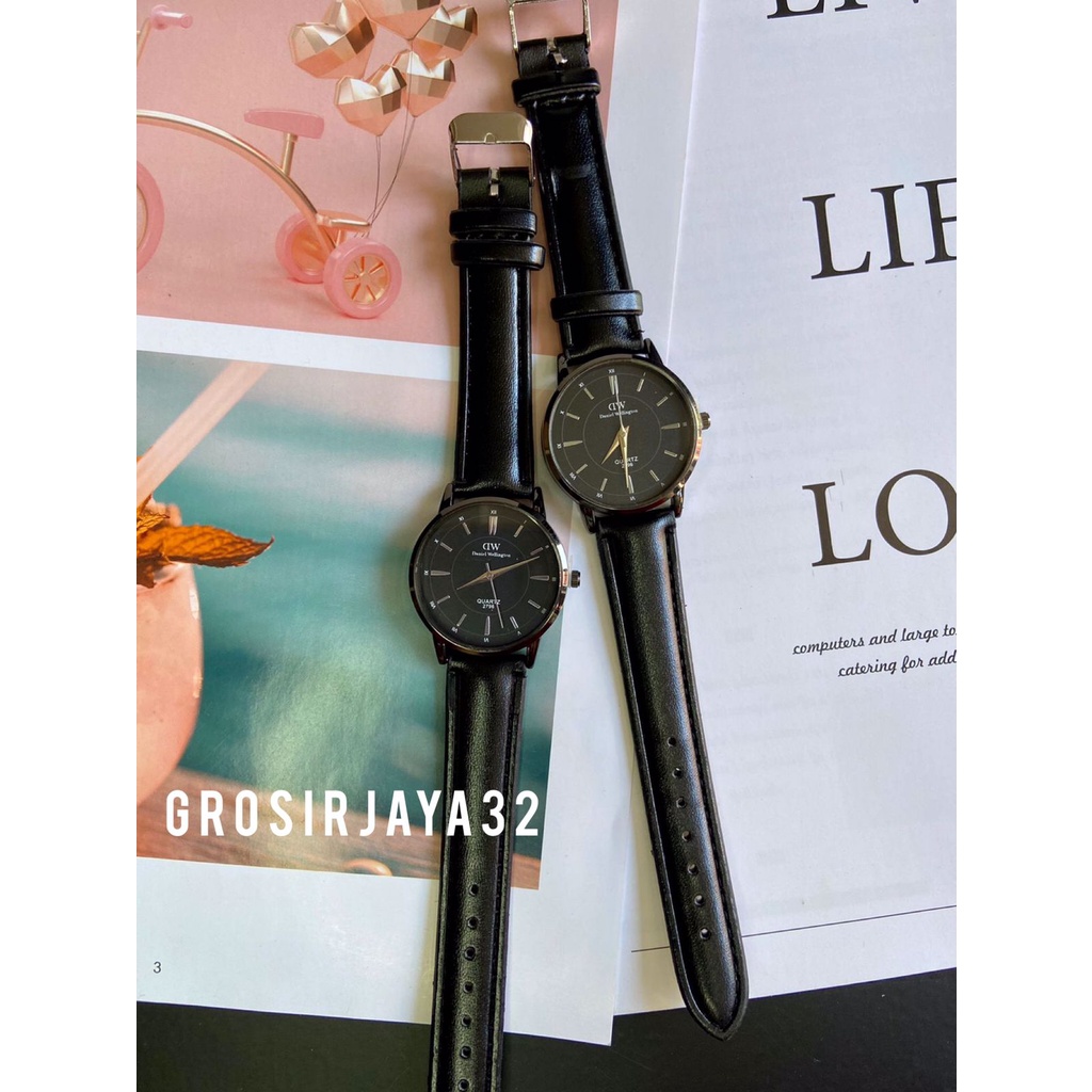 Jam tangan Couple martinez/Jam tangan analog quartz kalep sintesis PU