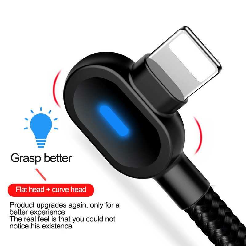 UGI Kabel Charger USB L Shape 2.4A 1 Meter - UGI02 ( Al-Yusi )