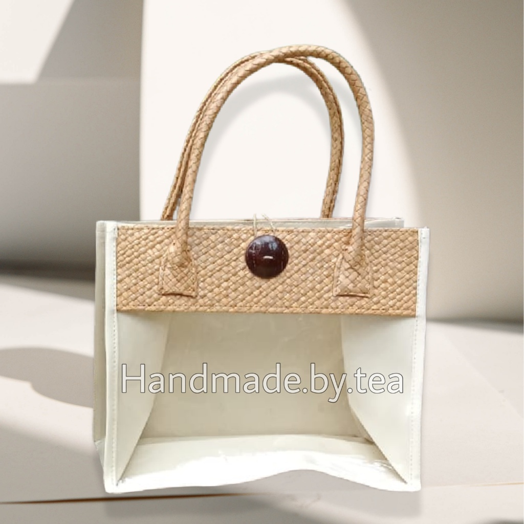 Tas hampers mika souvenir lebaran idul fitri | Tote bag anyaman pandan wanita | Goodie bag, parcel, 