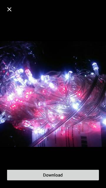 Lampu Hias Natal LED Tumblr Merah-Putih