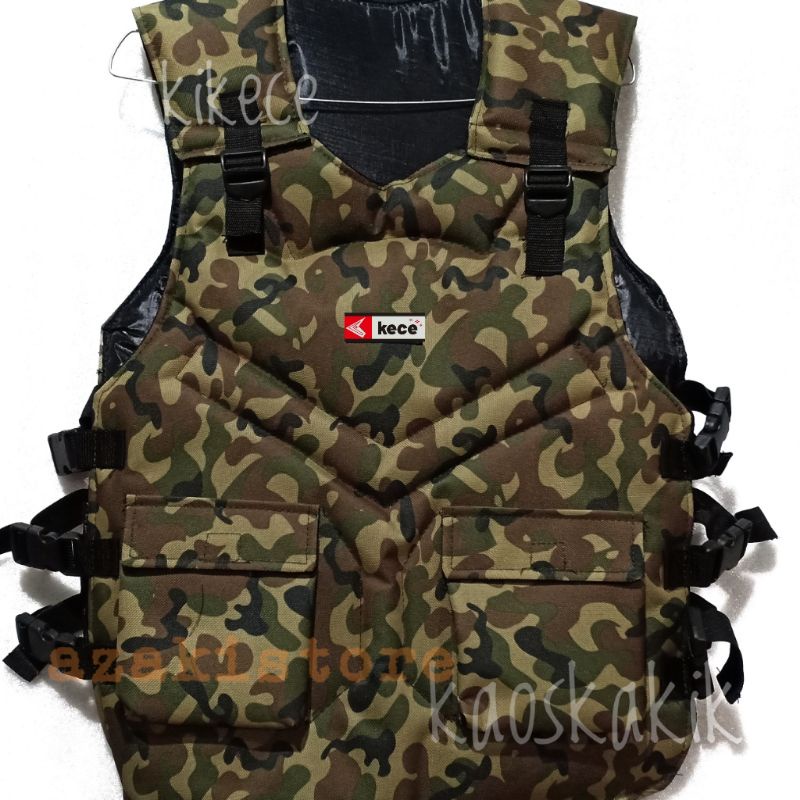 Rompi Motor Body Protector Anti Angin Jaket Rompi Motor Loreng