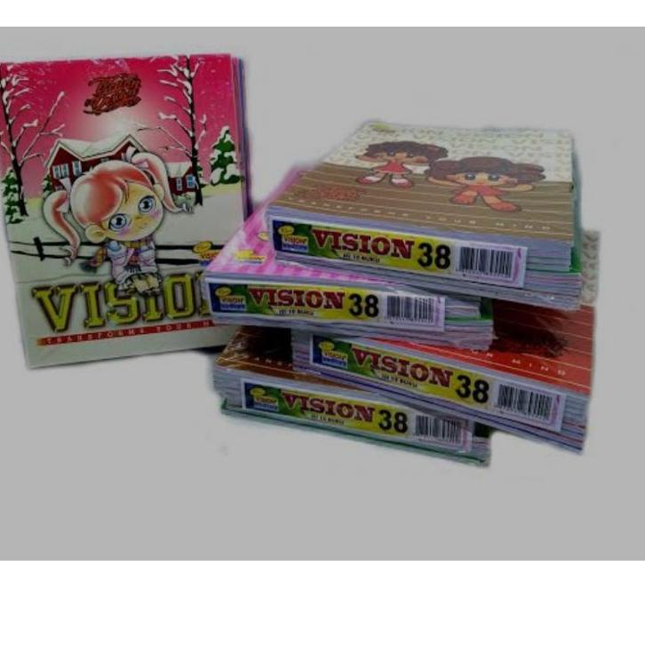 

Terbagus.. buku tulis vision 38 lembar Murah 1 pack isi 10 buku