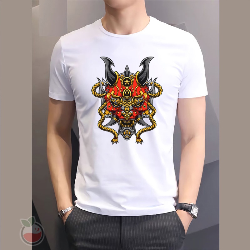 Kaos Pria Shinigami Samurai Baju Distro Basic Tshirt Kasual