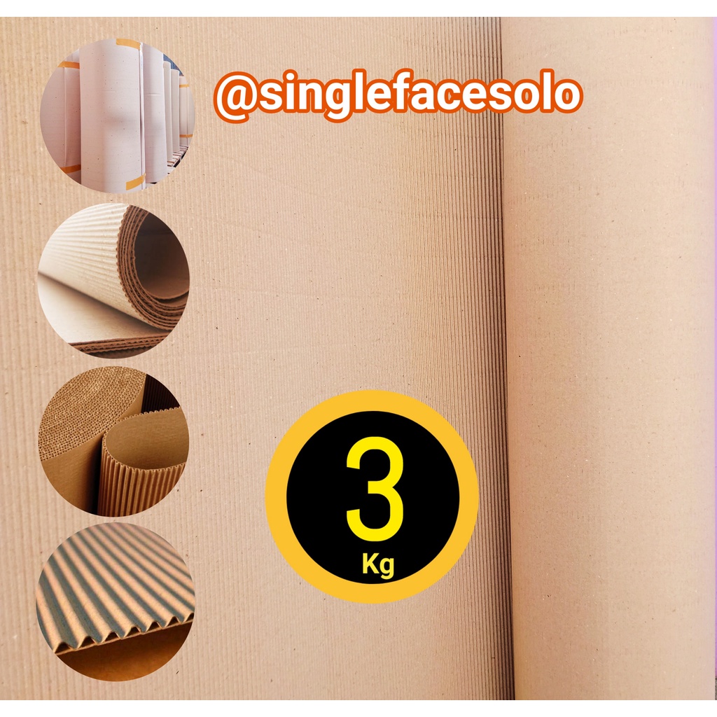 

Karton Lembaran Single Face 3 kg Uk 120 cm x 6,3 m