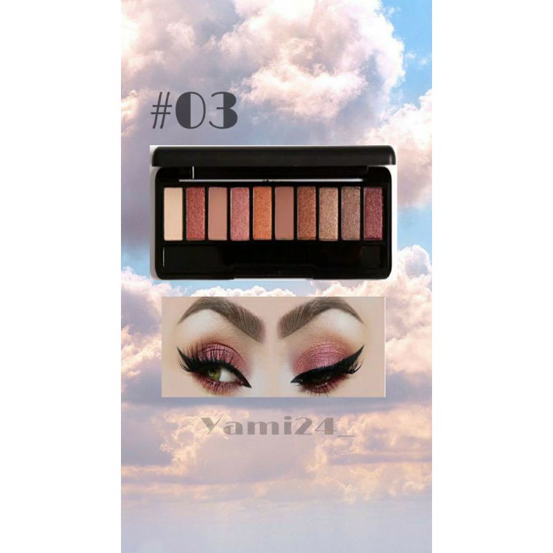 FOCALLURE EYESHADOW 10 FA-08 NOMOR 03