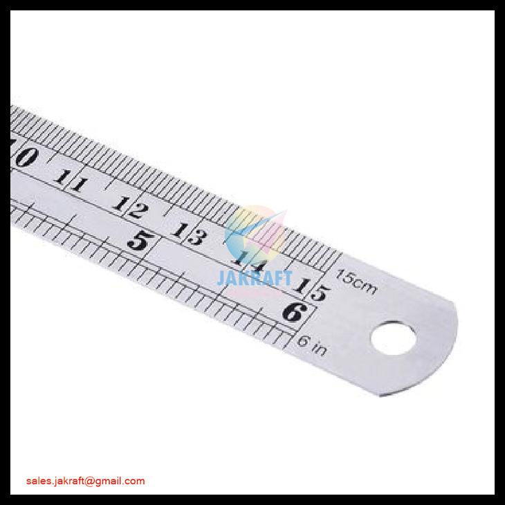 

Penggaris Panjang Besi Joyko Stainless Steel Ruler 15Cm Kokoh Murah Kode 1225