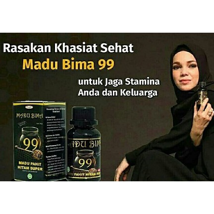 OBAT MADU PAHIT BIMA 99 ASLI HITAM SUPER JAMU SEHAT KUAT STAMINA PRIA WANITA HERBAL HALAL-MADU HITAM