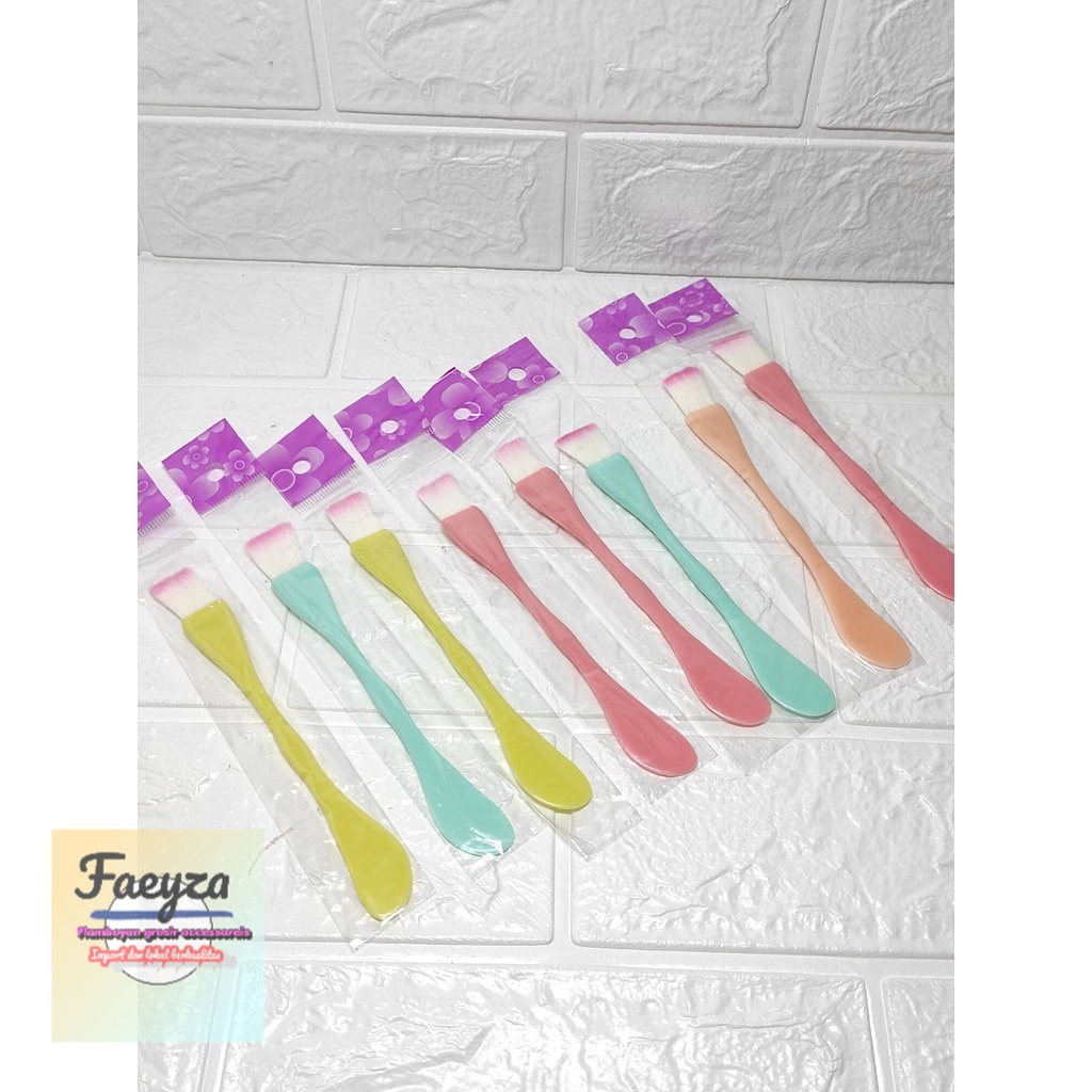 12 pcs kuas masker 2 in1 spatula