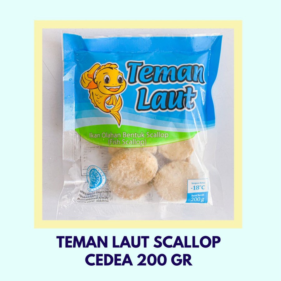 Teman Laut Scallop Ikan 200 gr Produk Cedea