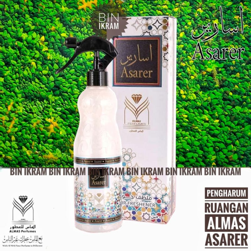 AIR FRESHENER 500ML ASARER ALMAS PENGHARUM RUANGAN ARAB ROOM SPRAY ORI