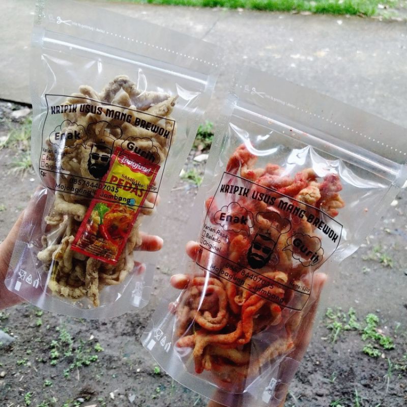 

Keripik Usus Ayam Mang Brewok