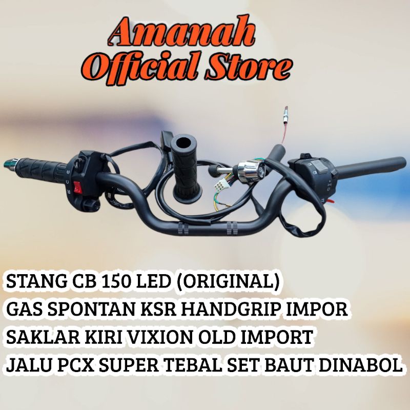 Gas spontan ksr set stang cb150 saklar vixion old set handgrip kaze set